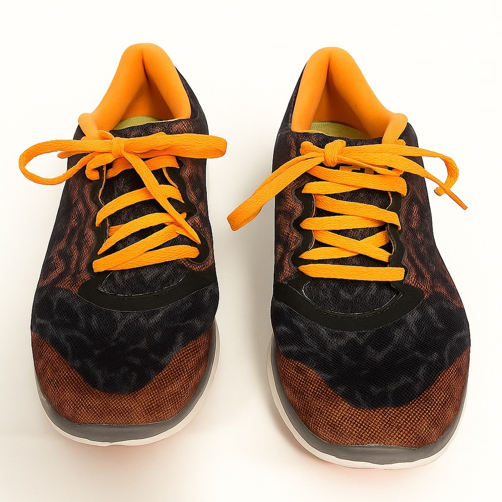 Women’s Orange and Black Athletic Shoes